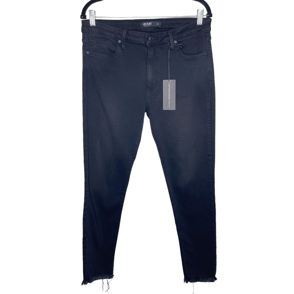 Stitch Fix l JUST BLACK Black Frayed Hem Skinny Jeans